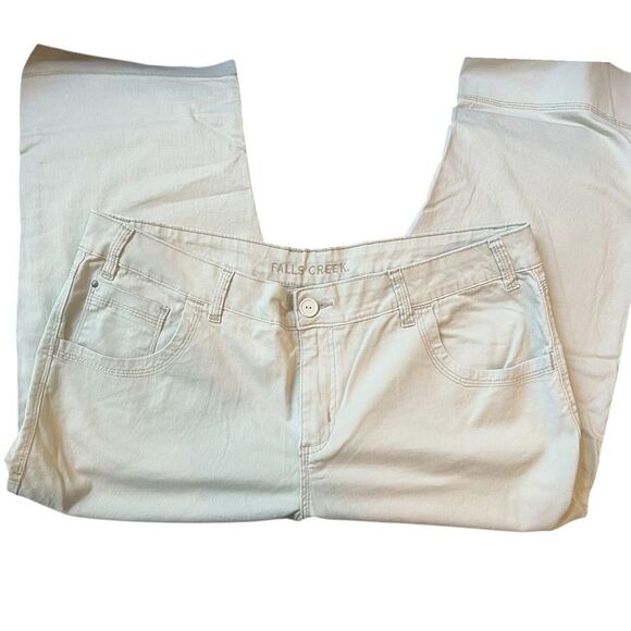 Cream Straight-Leg Pants - Falls Creek - Size 18 - Picture 3 of 3